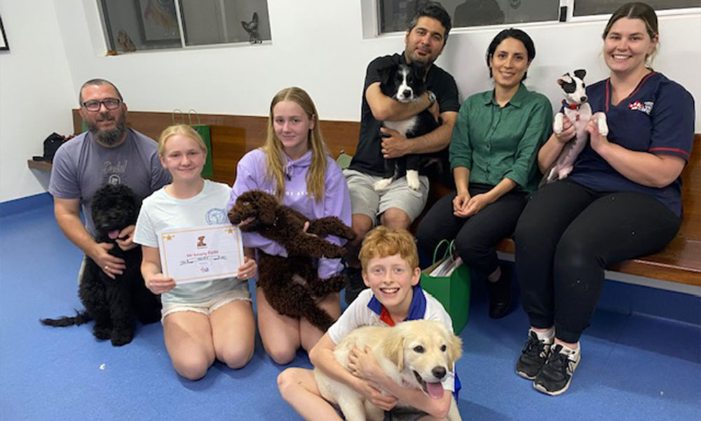 Bunbury Vet - Puppy School - Group Photo Bunbury Vet - Puppy Preschool